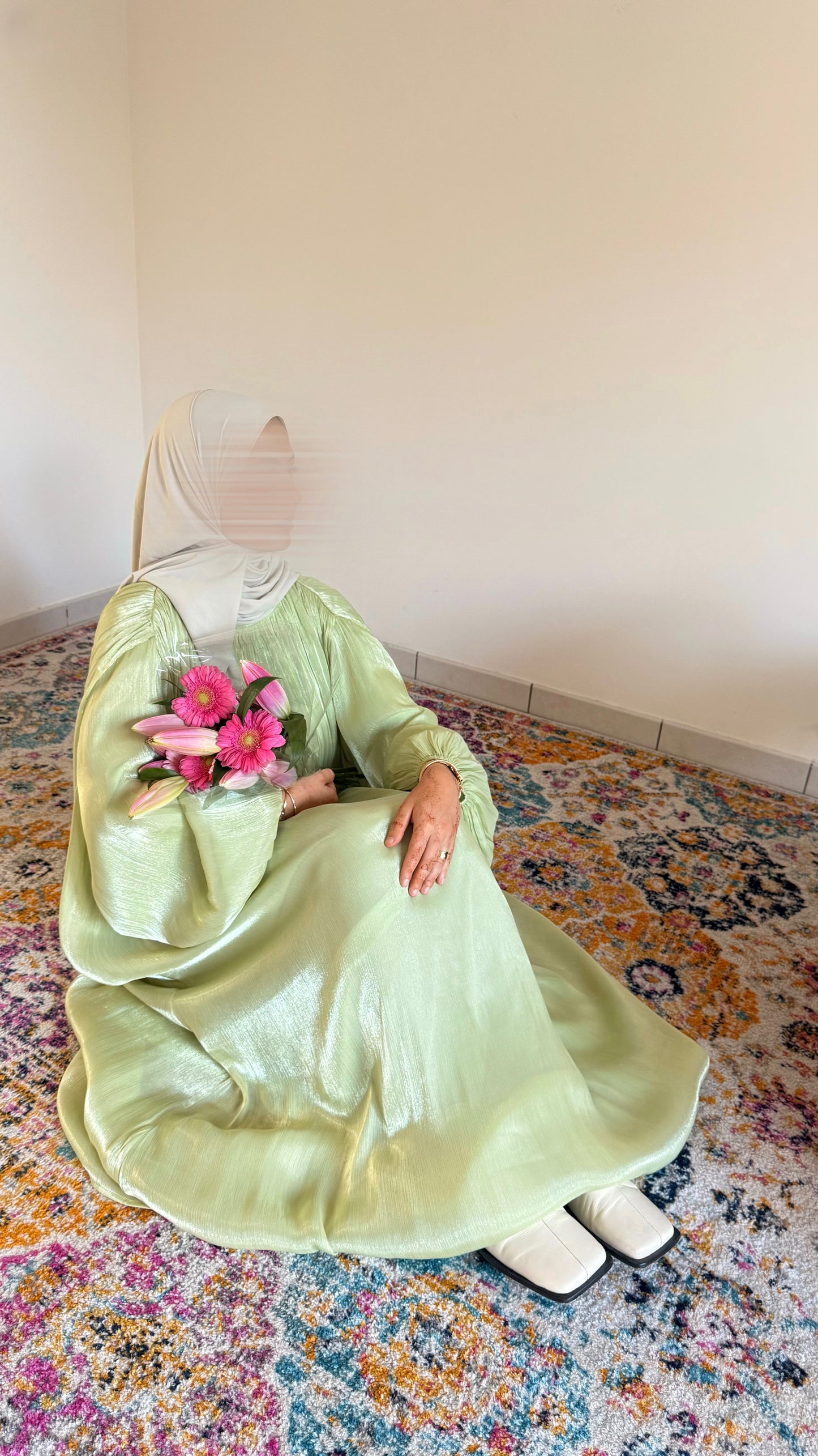 Robe Najlaa vert eau