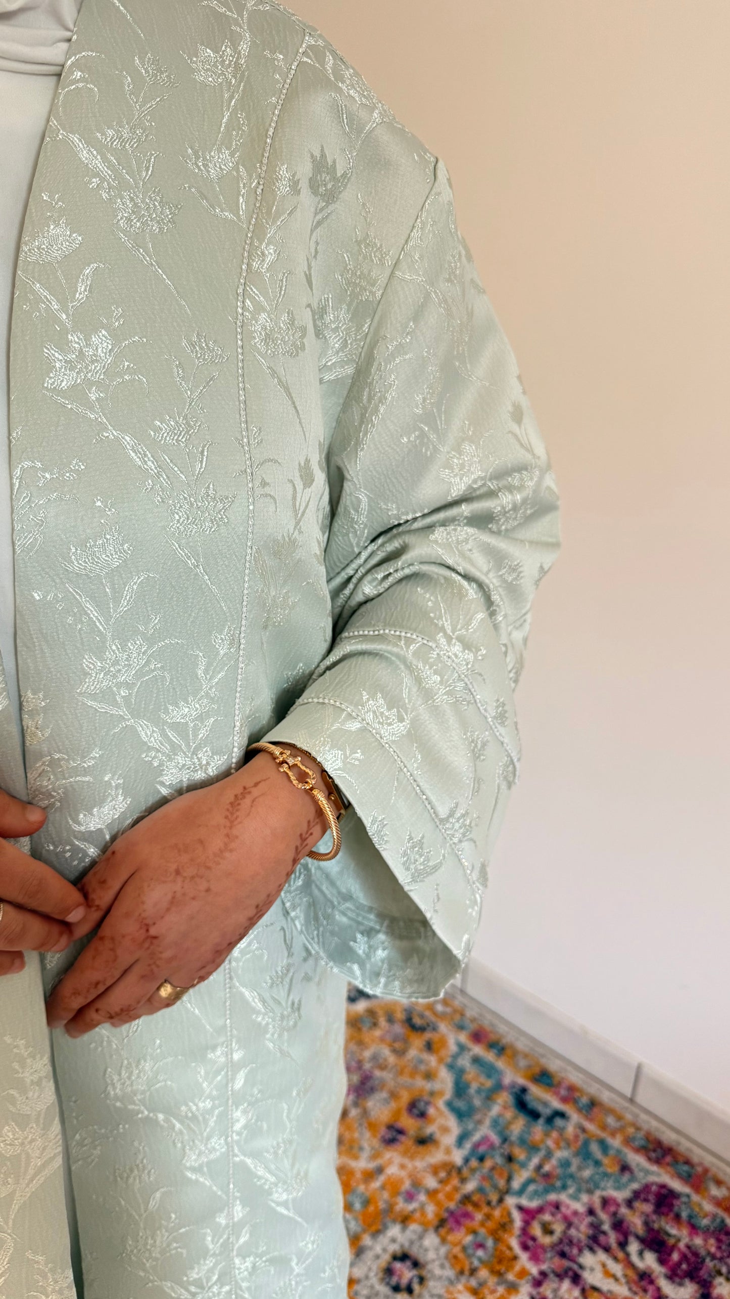 Kimono Isra vert eau