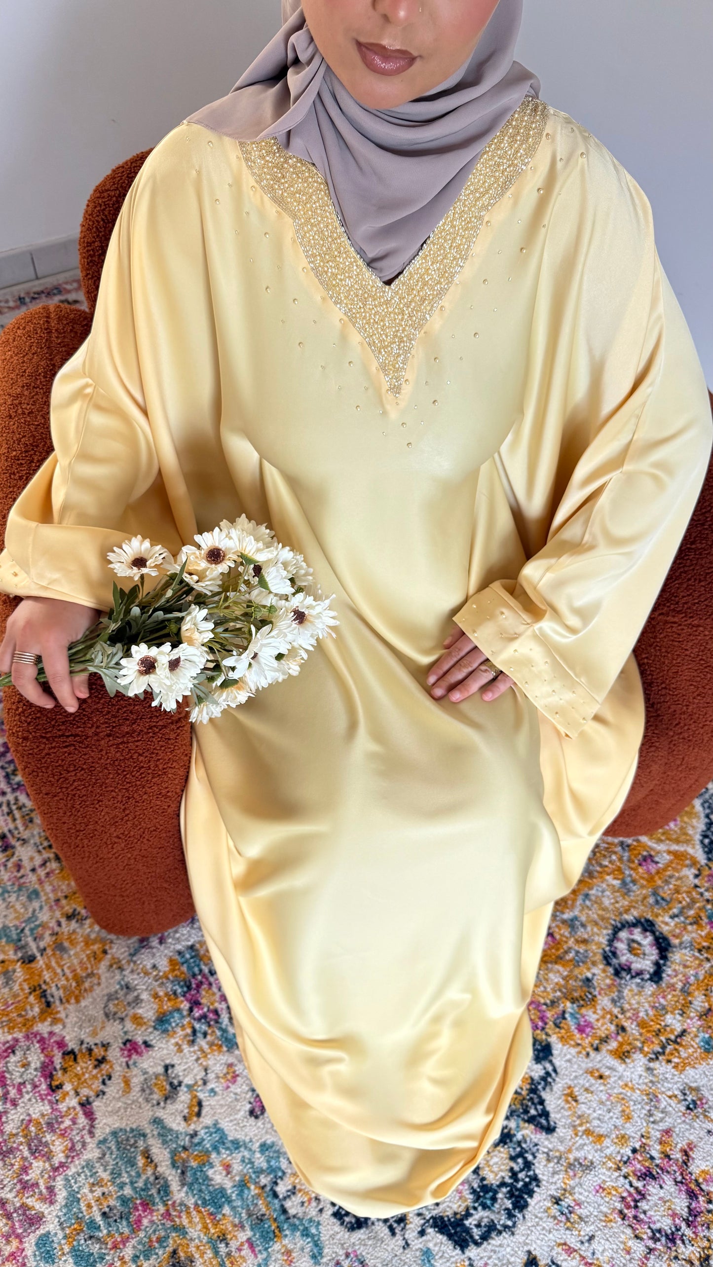Abaya Siana jaune