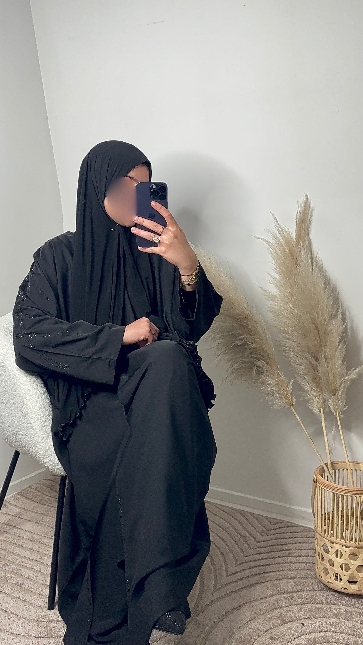 Abaya dubaï Esmeralda strass