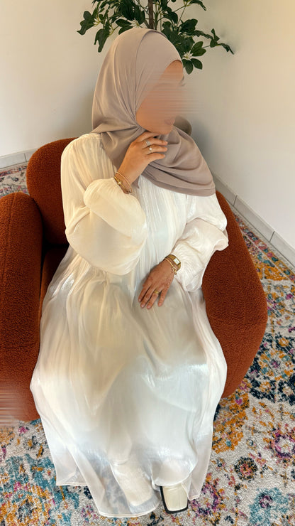 Robe Najlaa blanc cassé
