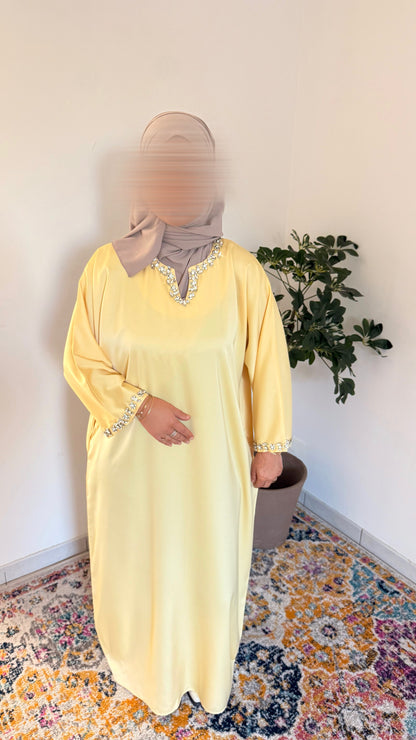Abaya Mira jaune