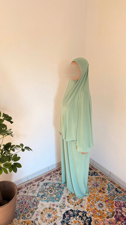 Ensemble Jersey Premium vert eau