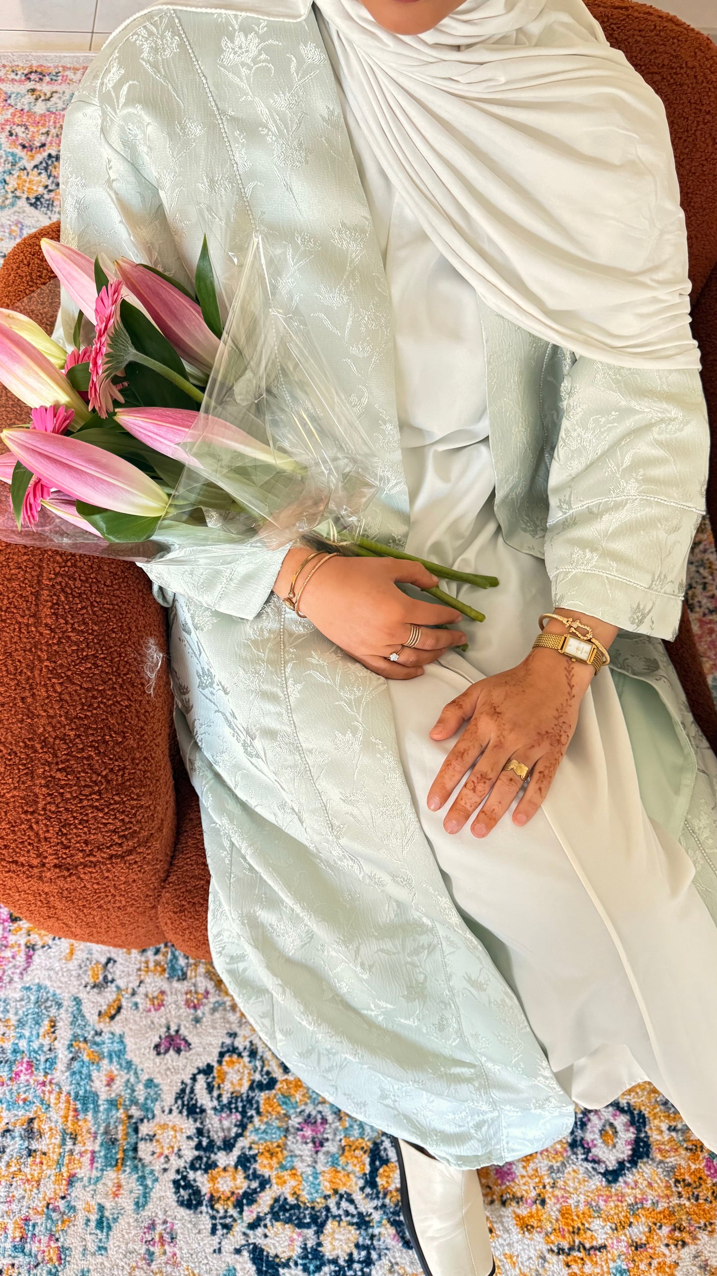 Kimono Isra vert eau